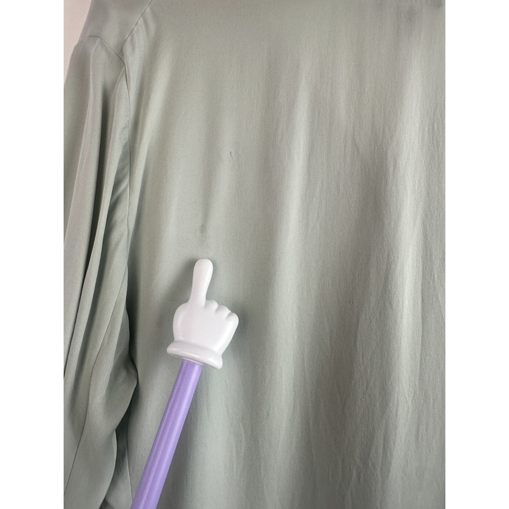 Eileen Fisher 100% Silk Button Front Blouse Size XL Minimalist Luxe Top *Flawed - Picture 7 of 16